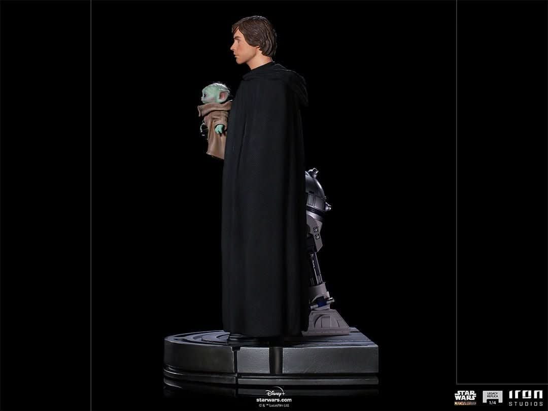 Statue Luke Skywalker, R2-D2 and Grogu - Star Wars: The Mandalorian - Legacy Replica 1/4