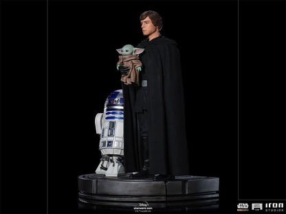 Statue Luke Skywalker, R2-D2 and Grogu - Star Wars: The Mandalorian - Legacy Replica 1/4