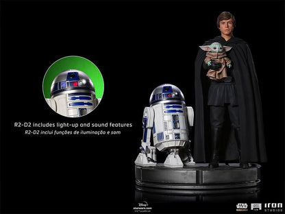 Statue Luke Skywalker, R2-D2 and Grogu - Star Wars: The Mandalorian - Legacy Replica 1/4