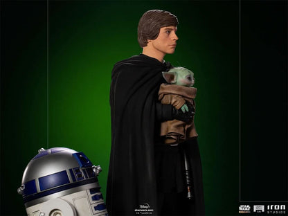 Statue Luke Skywalker, R2-D2 and Grogu - Star Wars: The Mandalorian - Legacy Replica 1/4