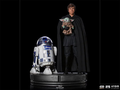 Statue Luke Skywalker, R2-D2 and Grogu - Star Wars: The Mandalorian - Legacy Replica 1/4