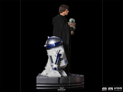 Statue Luke Skywalker, R2-D2 and Grogu - Star Wars: The Mandalorian - Legacy Replica 1/4