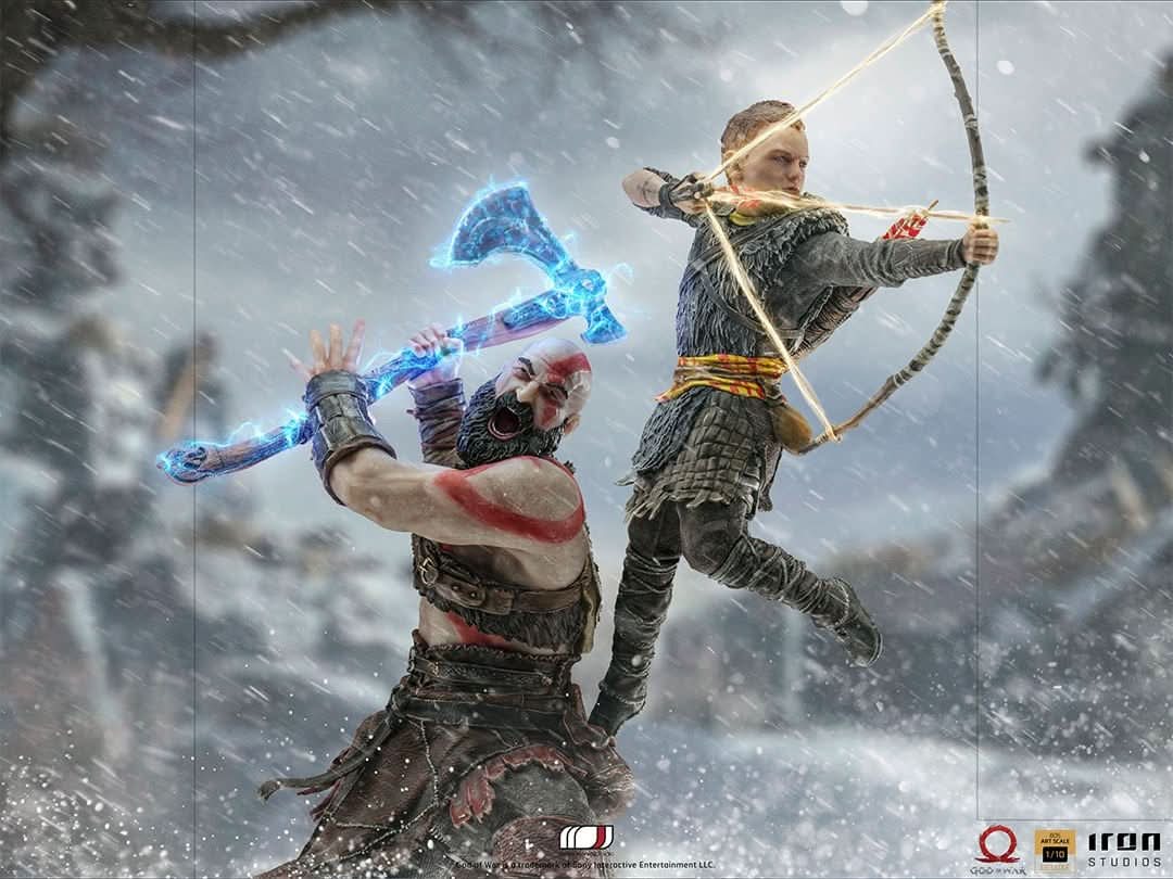 Statue Kratos and Atreus - God of War - BDS Art Scale 1/10