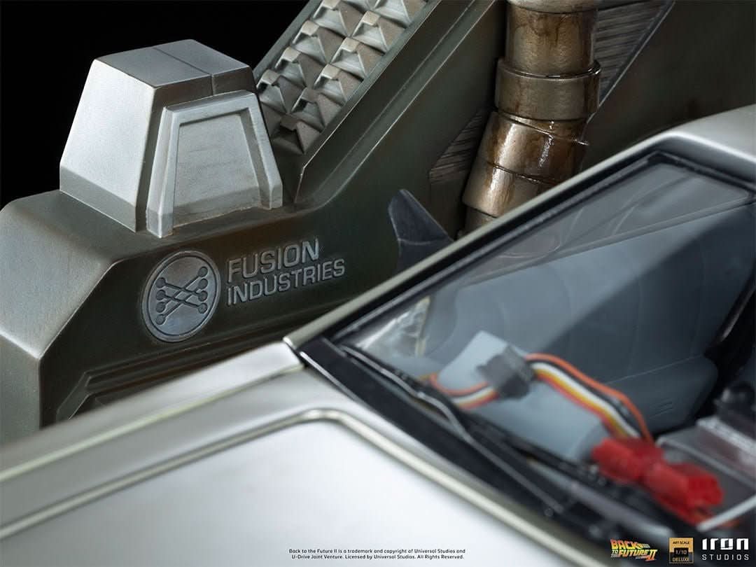 Statue Delorean Full Set Deluxe - Back to the Future II - Art Scale 1/10