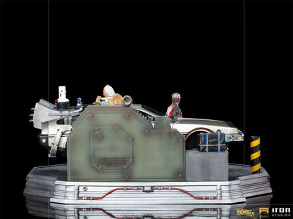 Statue Delorean Full Set Deluxe - Back to the Future II - Art Scale 1/10