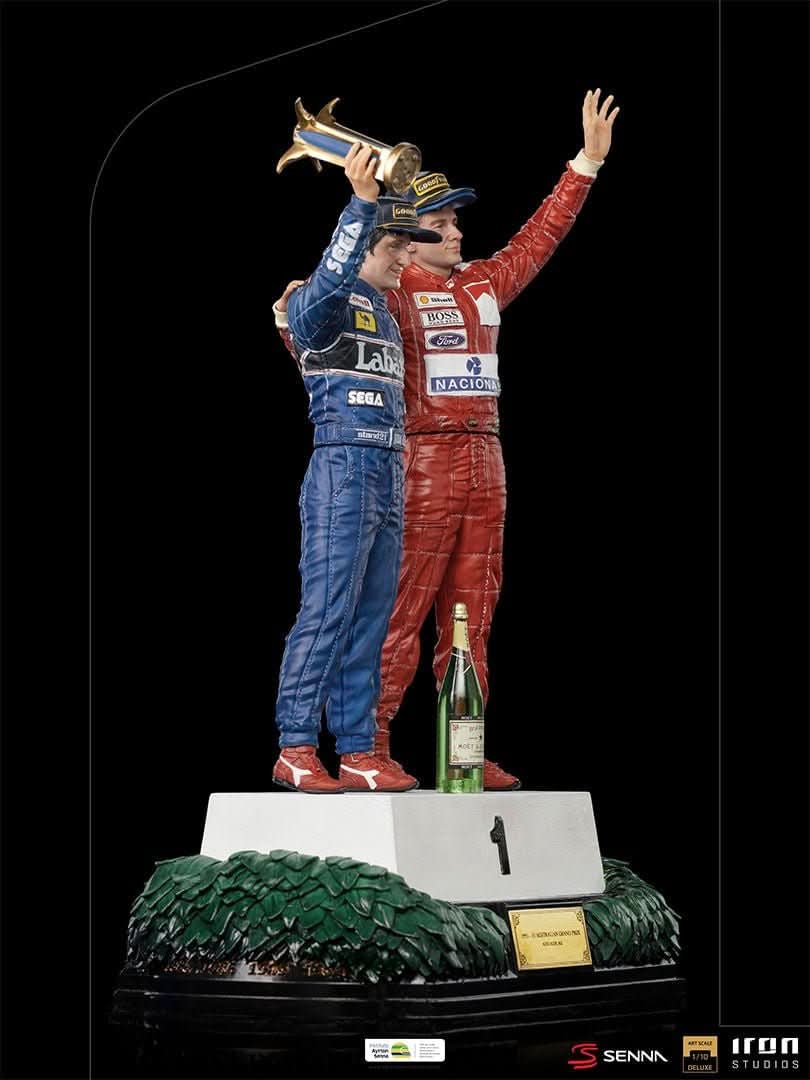 Statue Ayrton Senna and Alain Prost - The Last Podium - Art Scale 1/10