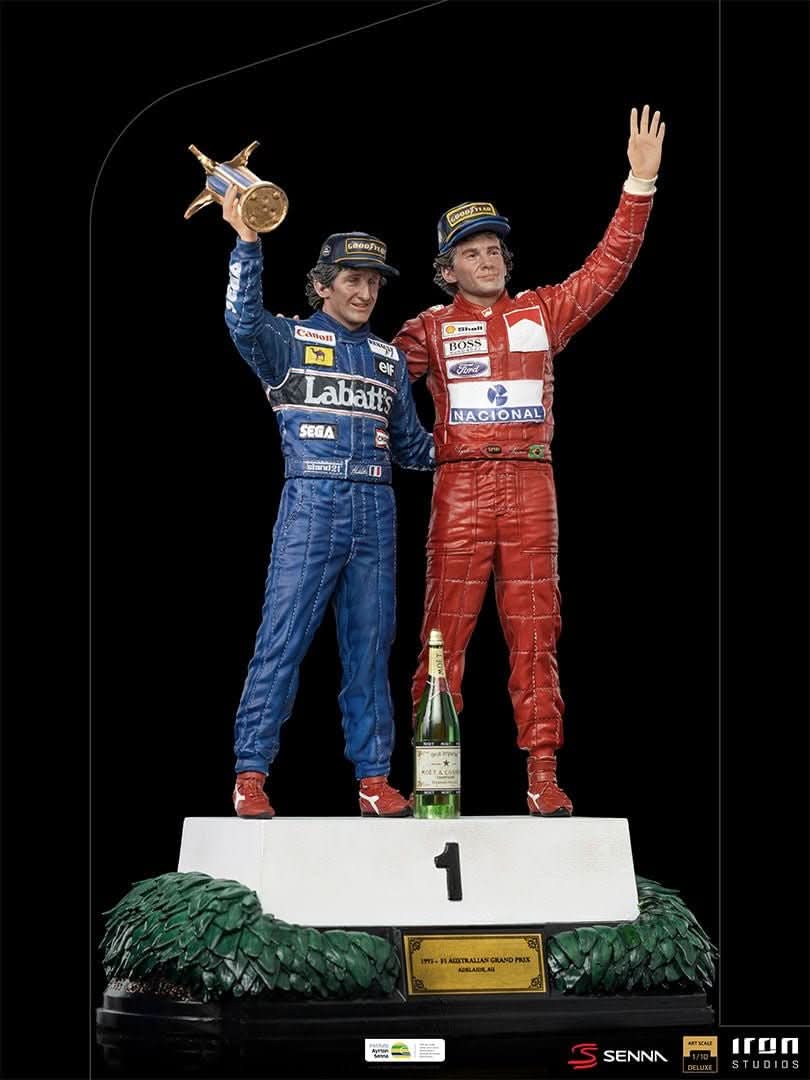 Statue Ayrton Senna and Alain Prost - The Last Podium - Art Scale 1/10