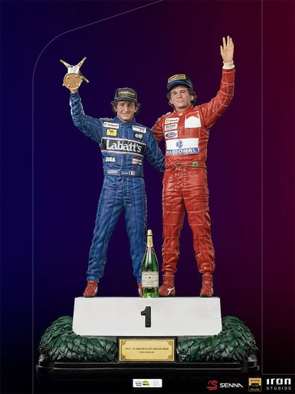 Statue Ayrton Senna and Alain Prost - The Last Podium - Art Scale 1/10