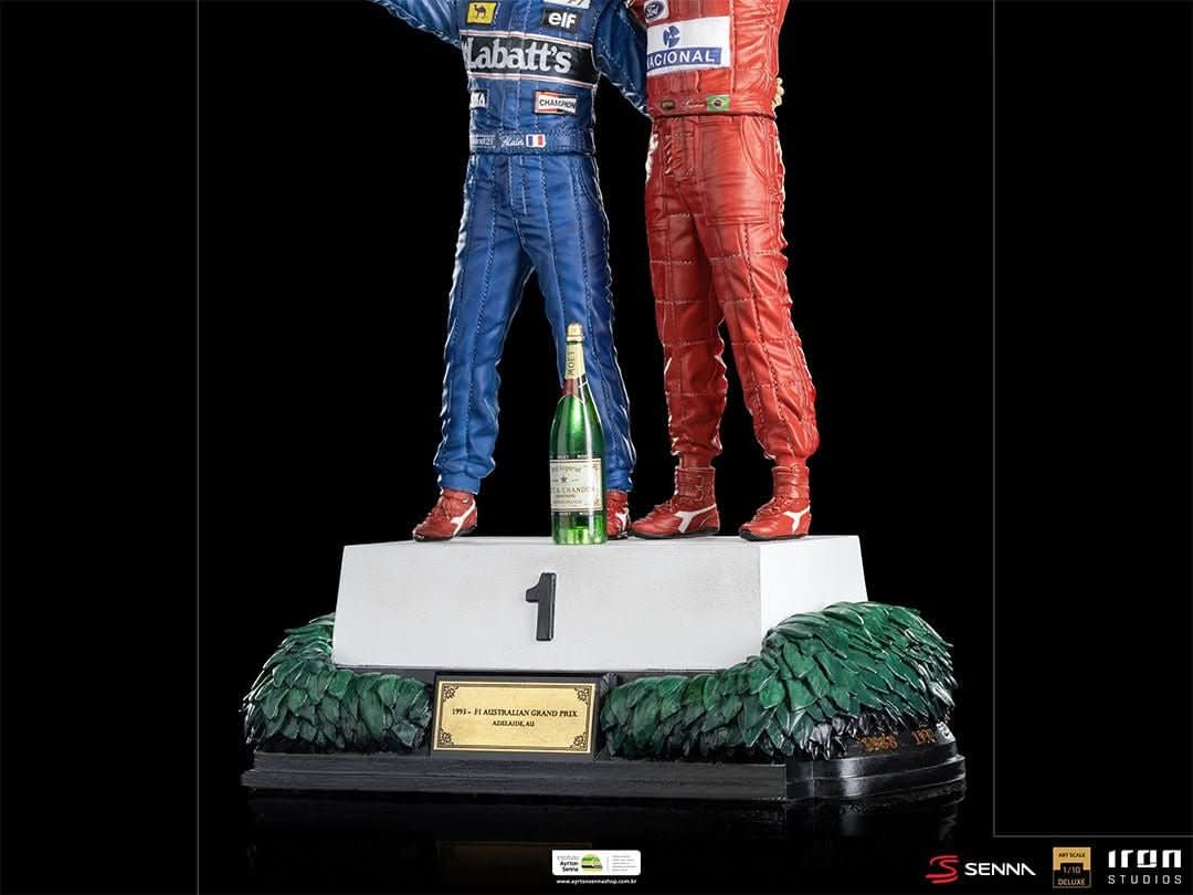 Statue Ayrton Senna and Alain Prost - The Last Podium - Art Scale 1/10