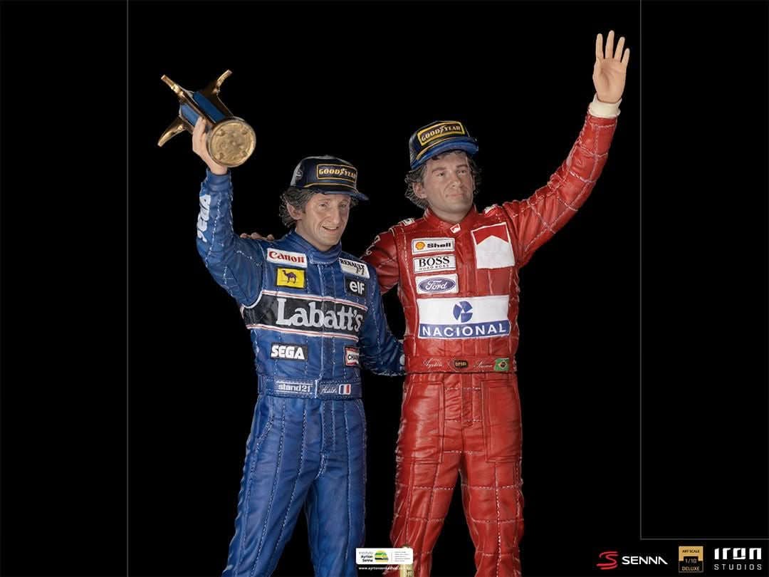 Statue Ayrton Senna and Alain Prost - The Last Podium - Art Scale 1/10