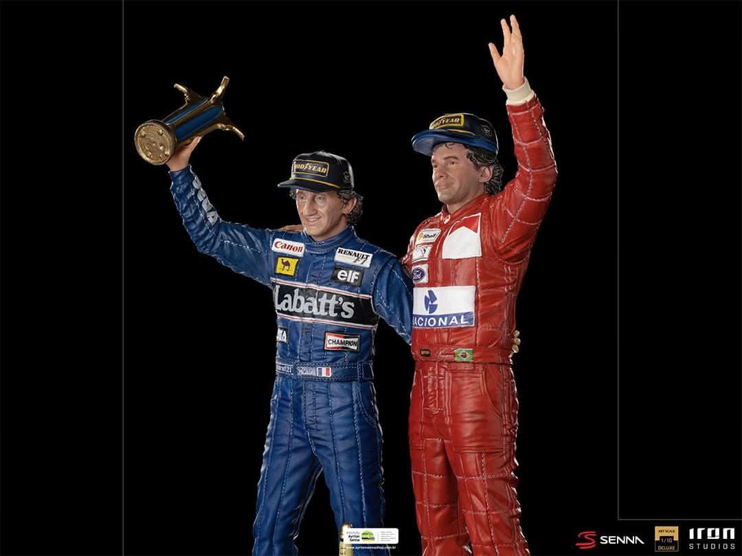 Statue Ayrton Senna and Alain Prost - The Last Podium - Art Scale 1/10
