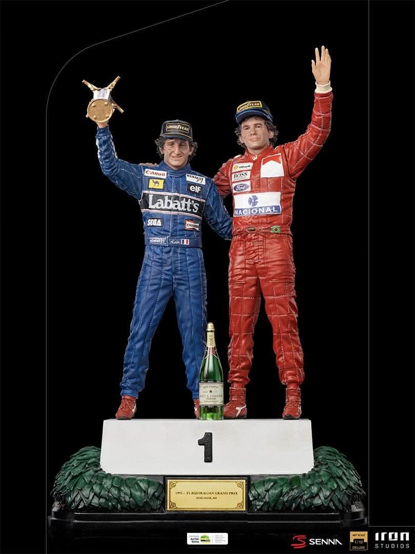 Statue Ayrton Senna and Alain Prost - The Last Podium - Art Scale 1/10