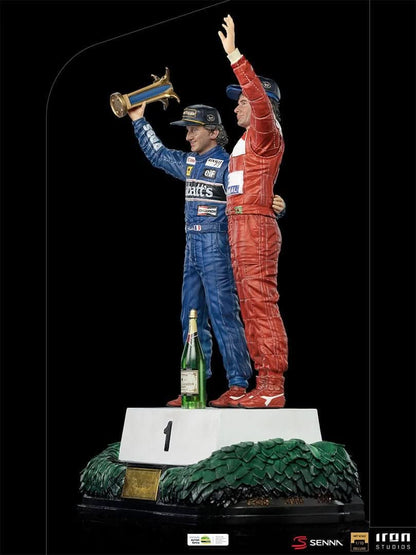 Statue Ayrton Senna and Alain Prost - The Last Podium - Art Scale 1/10