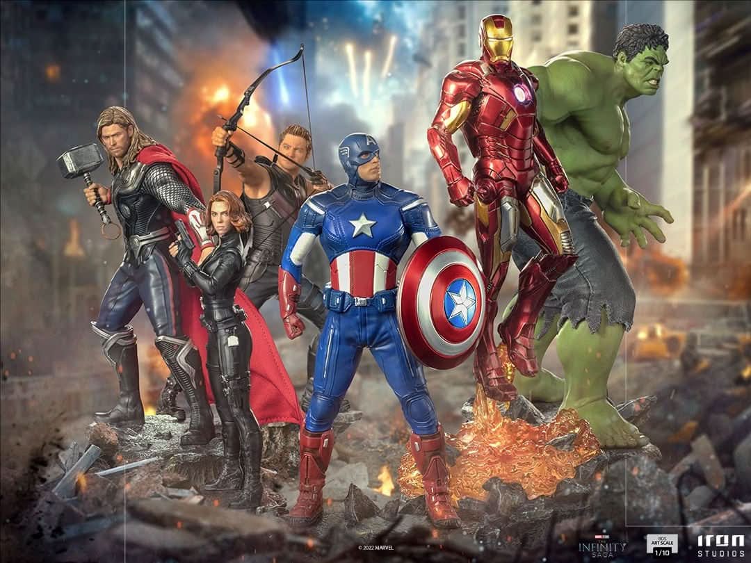 Statue Captain America (Battle of New York) - The Infinity Saga - BDS Art Scale 1/10