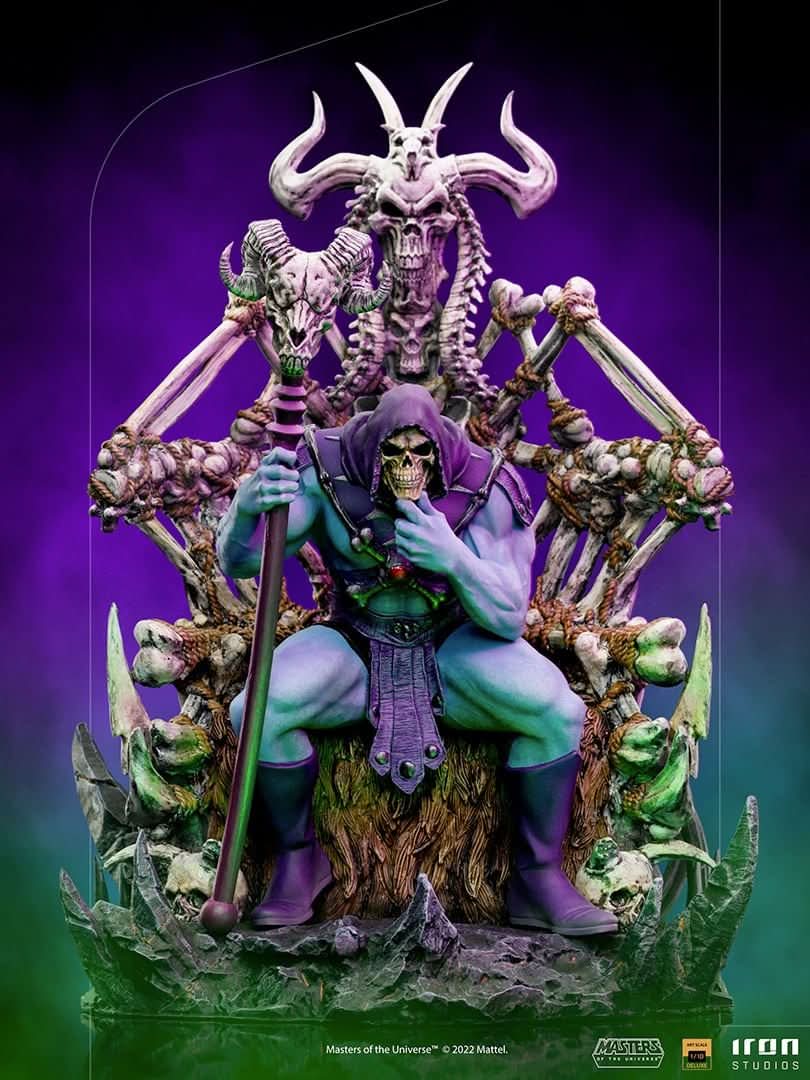 Statue Skeletor on Throne - Masters of the Universe - Art Scale 1/10