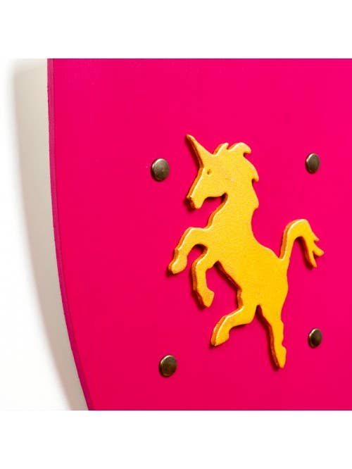 Escudo de rosa Kamelot con unicornio L