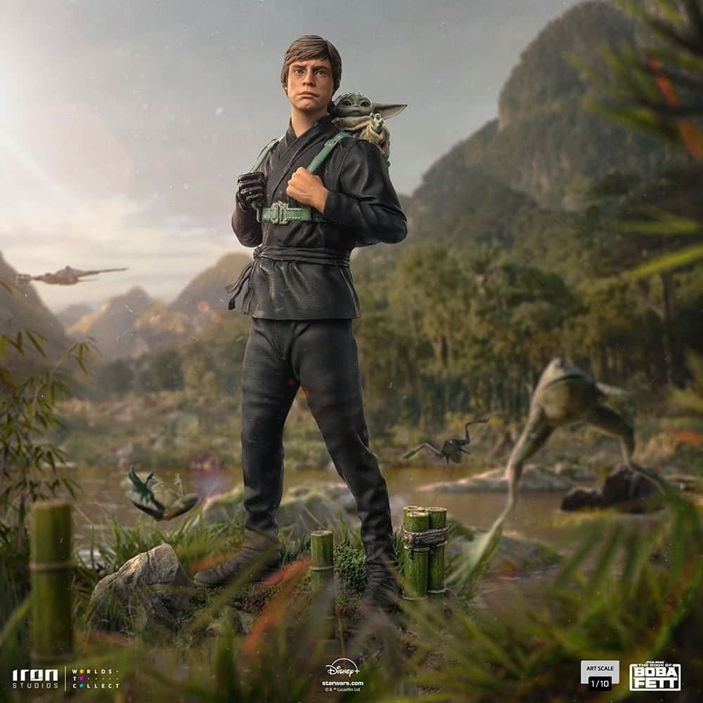 Statue Luke Skywalker and Grogu Training Version - Star Wars: The Book of Boba Fett - Art Scale 1/10 - The Mandalorian