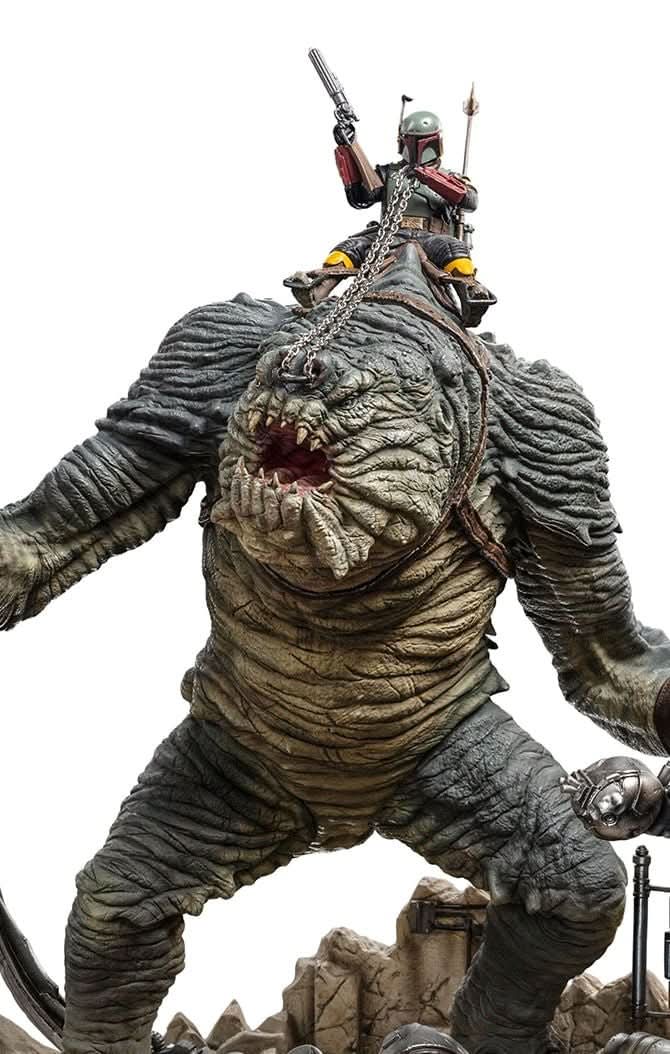 Statue Boba Fett and Rancor - Star Wars: The Book of Boba Fett - Demi Art Scale 1/20