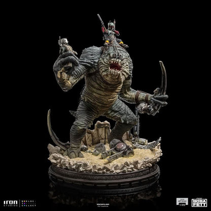 Statue Boba Fett and Rancor - Star Wars: The Book of Boba Fett - Demi Art Scale 1/20