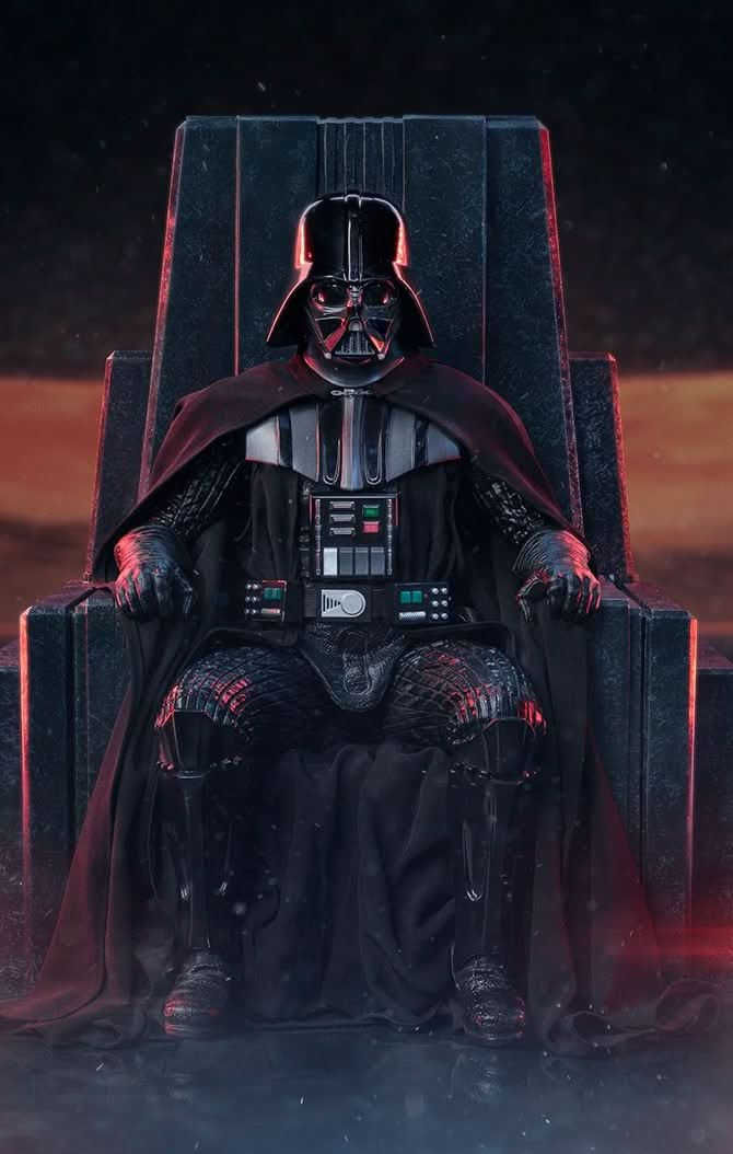 ダース・ベイダー玉座像 - スター・ウォーズ: オビ＝ワン・ケノービ シリーズ - レガシーレプリカ 1/4 - アイアンスタジオ