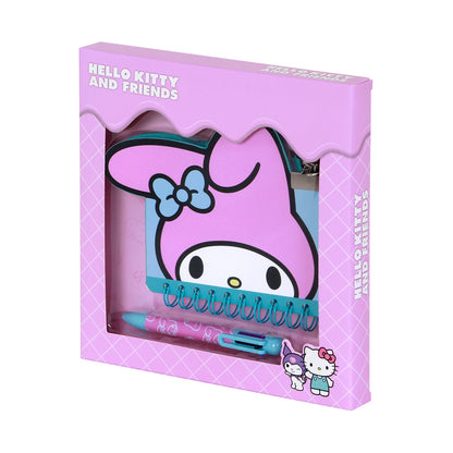 Coffret Journal + Stylo 6 Couleurs Hello Kitty « My Melody Face » – Rose