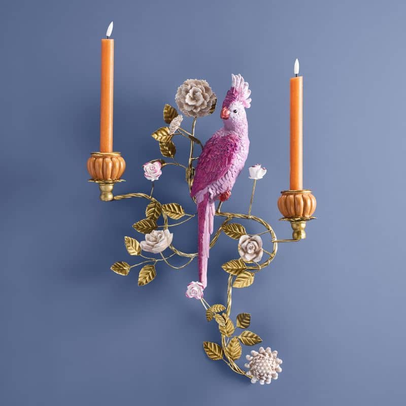 Applique Parrot, arancione/rosa