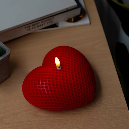 Bougie Led Cœur Rouge Helio Ferretti Vue 1