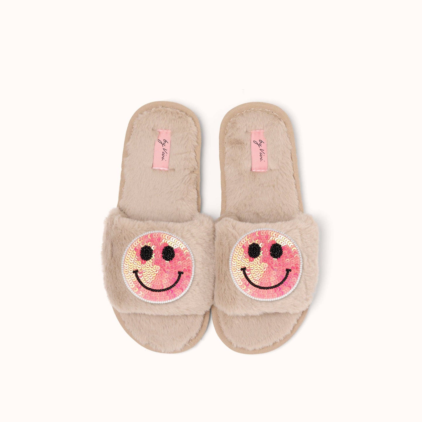Paire de broches pour Chaussons - Smiley Rose
