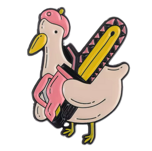White Duck Chainsaw Pin 