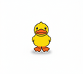 Standing Yellow Duck Sticker