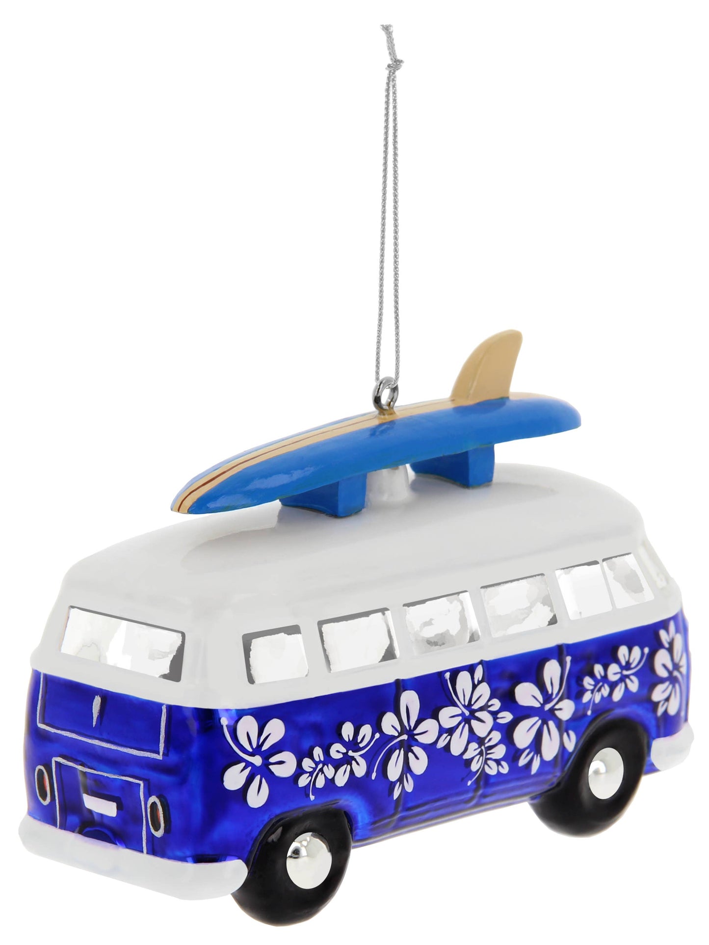 Decoración navideña de cristal VW T1 Bus Surf Edition