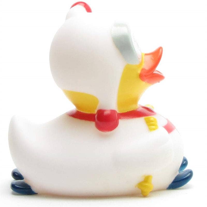 Mono blanco de esquiador de pato