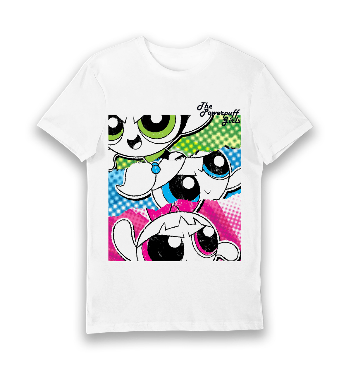 T-shirt adulte Powerpuff Girls affiche vintage