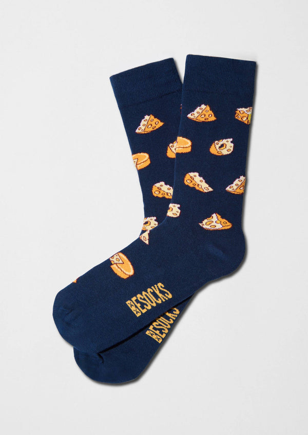 Chaussettes BeCheese Navy Bleu / 36/40 – Besocks