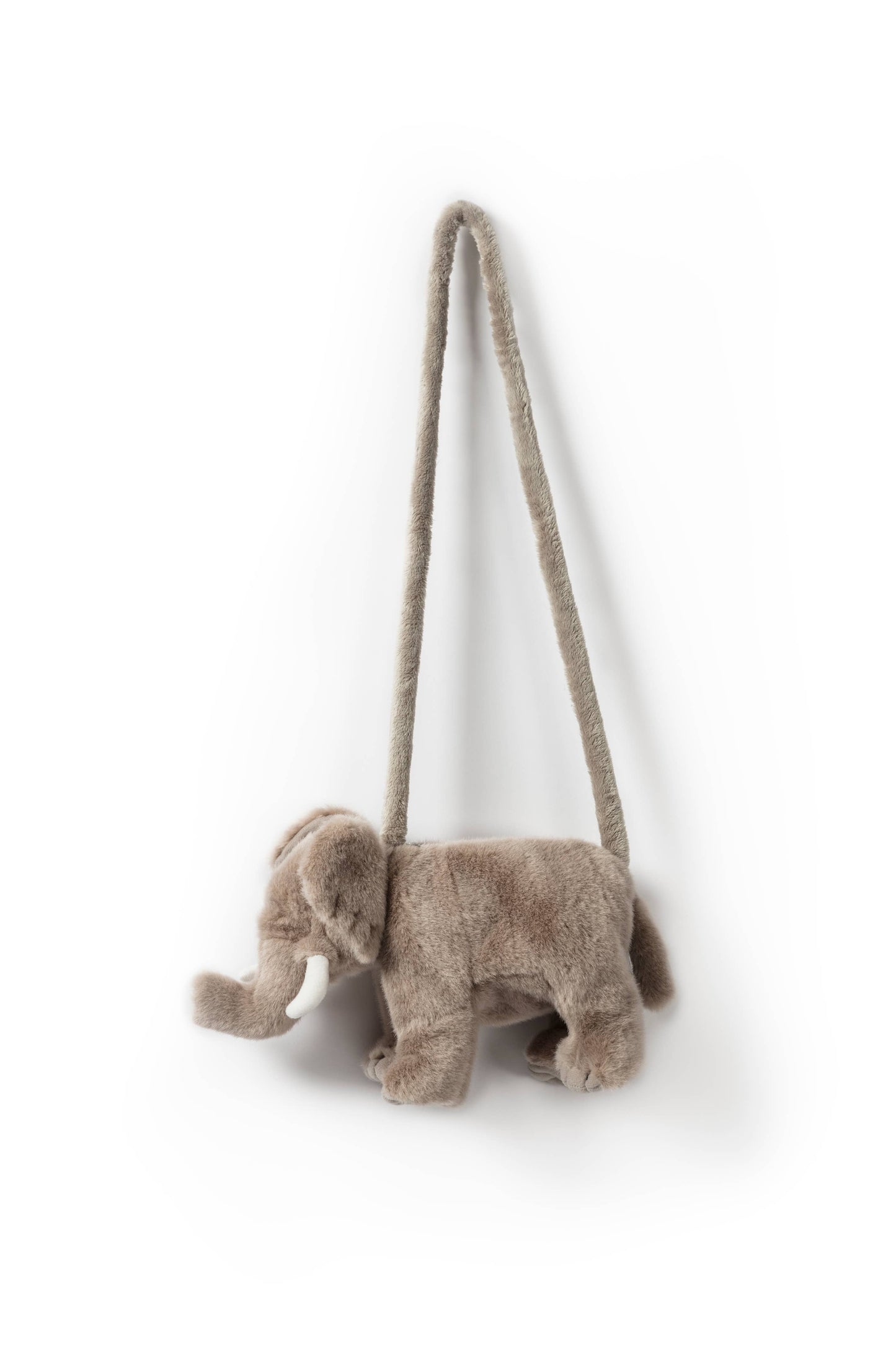 Children's plush elephant shoulder bag