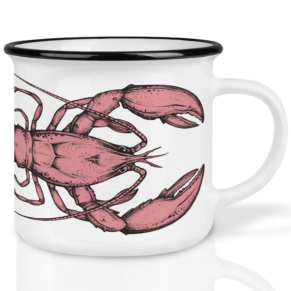 Tazza in ceramica con aragosta