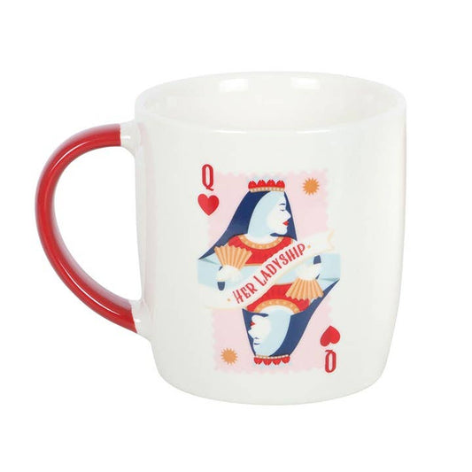 Taza de naipes - Reina de corazones