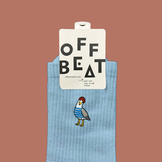 カモメ刺繍ソックス