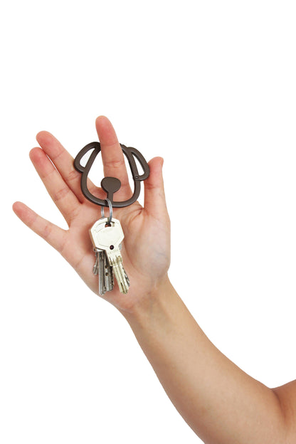 Set di moschettoni per cani marroni/beige