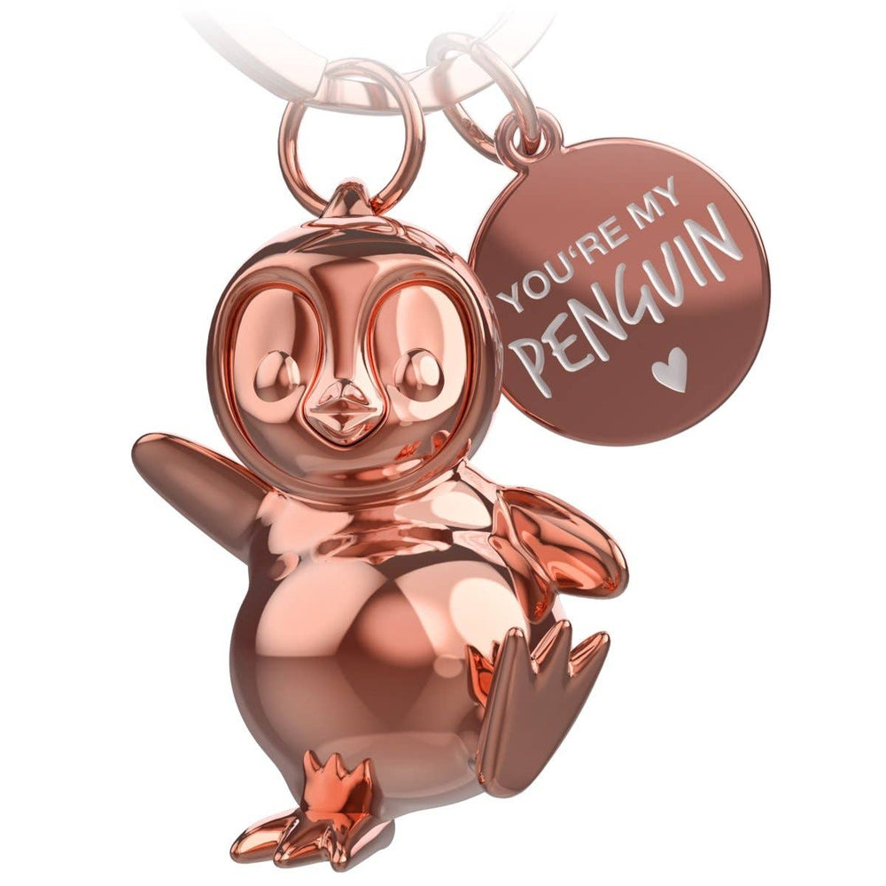Portachiavi pinguino "Sei il mio pinguino" "Breezy"