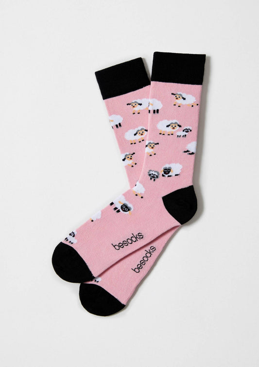 BeSheep Rose - Chaussettes 100 % coton biologique