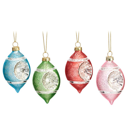 Palline goffrate vintage pastello, confezione da 4
