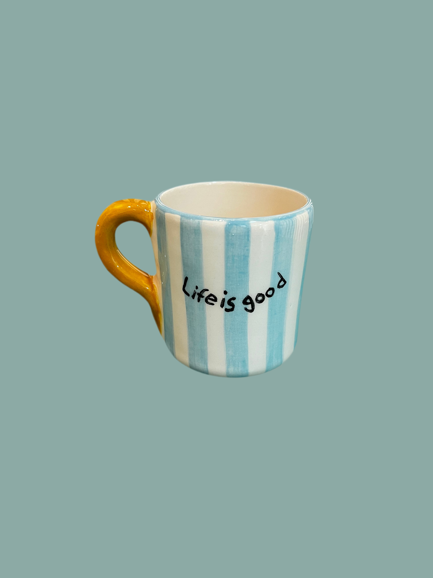 Taza de espresso "La vida es buena"