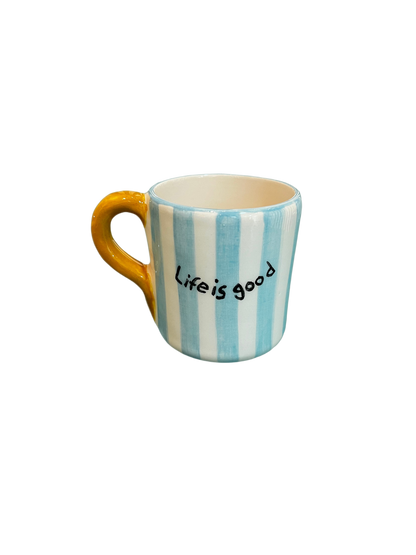 Taza de espresso "La vida es buena"