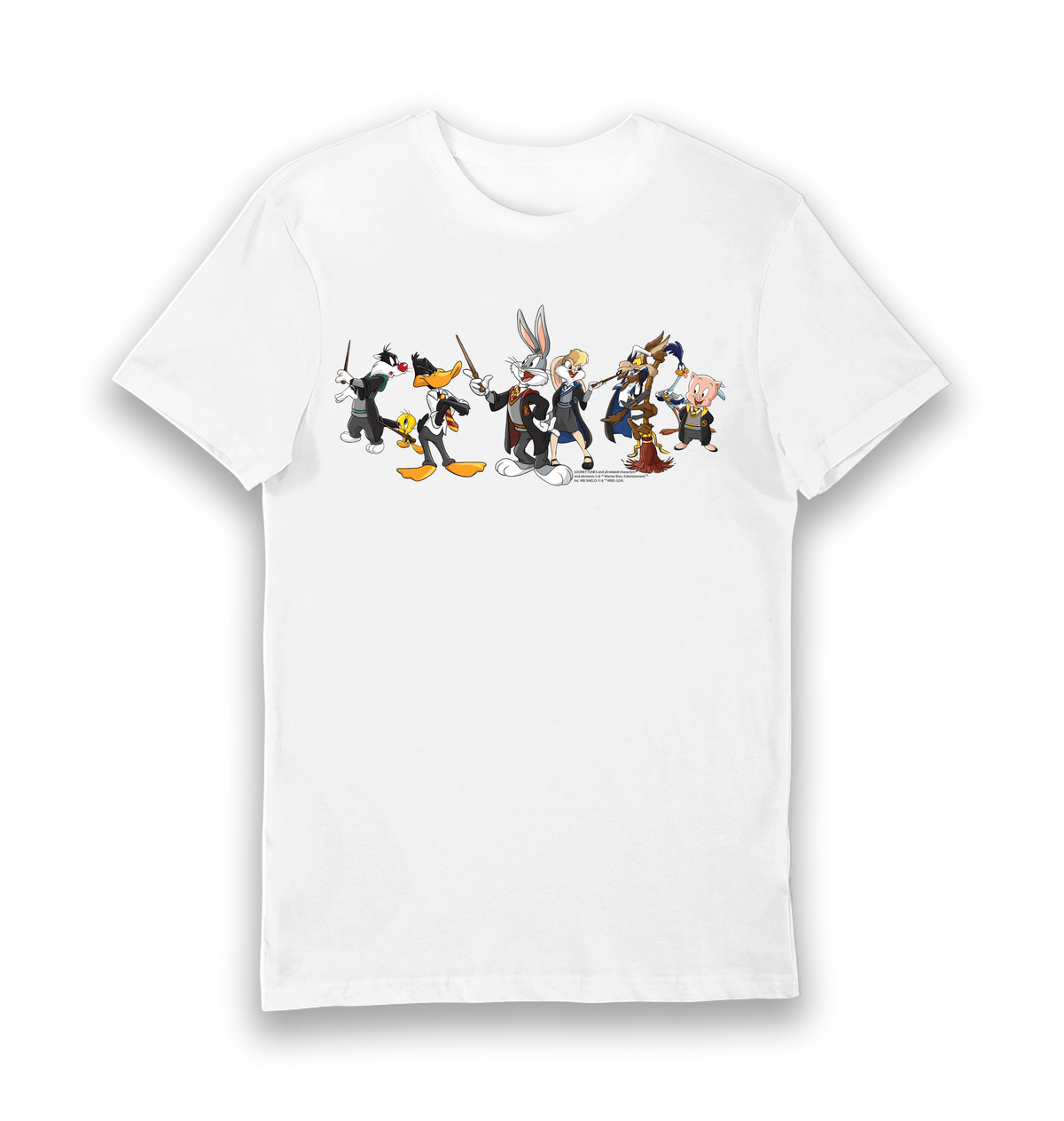 T-shirt adulte Looney Tunes x Harry Potter blanc