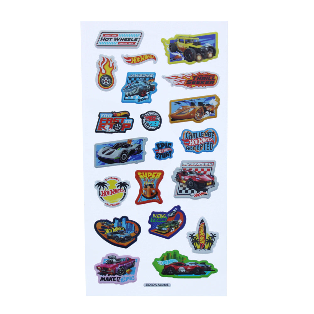 Feuille d’Autocollants Hot Wheels