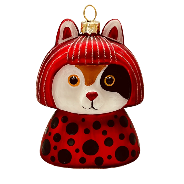 クリスマスオーナメント 草間彌生 三毛猫