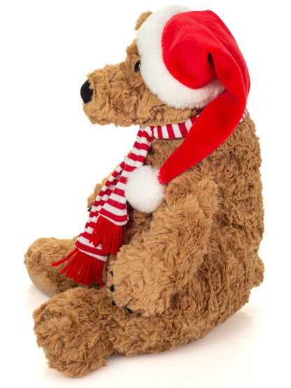 Peluche navideño de oso pardo Howard