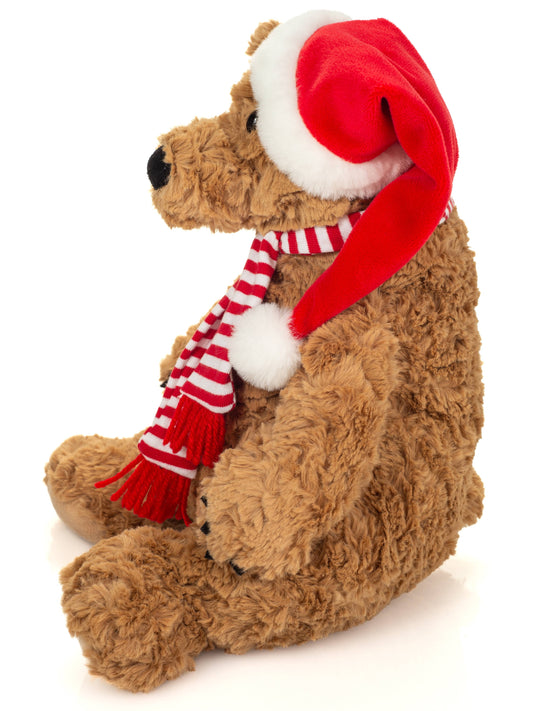 Peluche navideño de oso pardo Howard