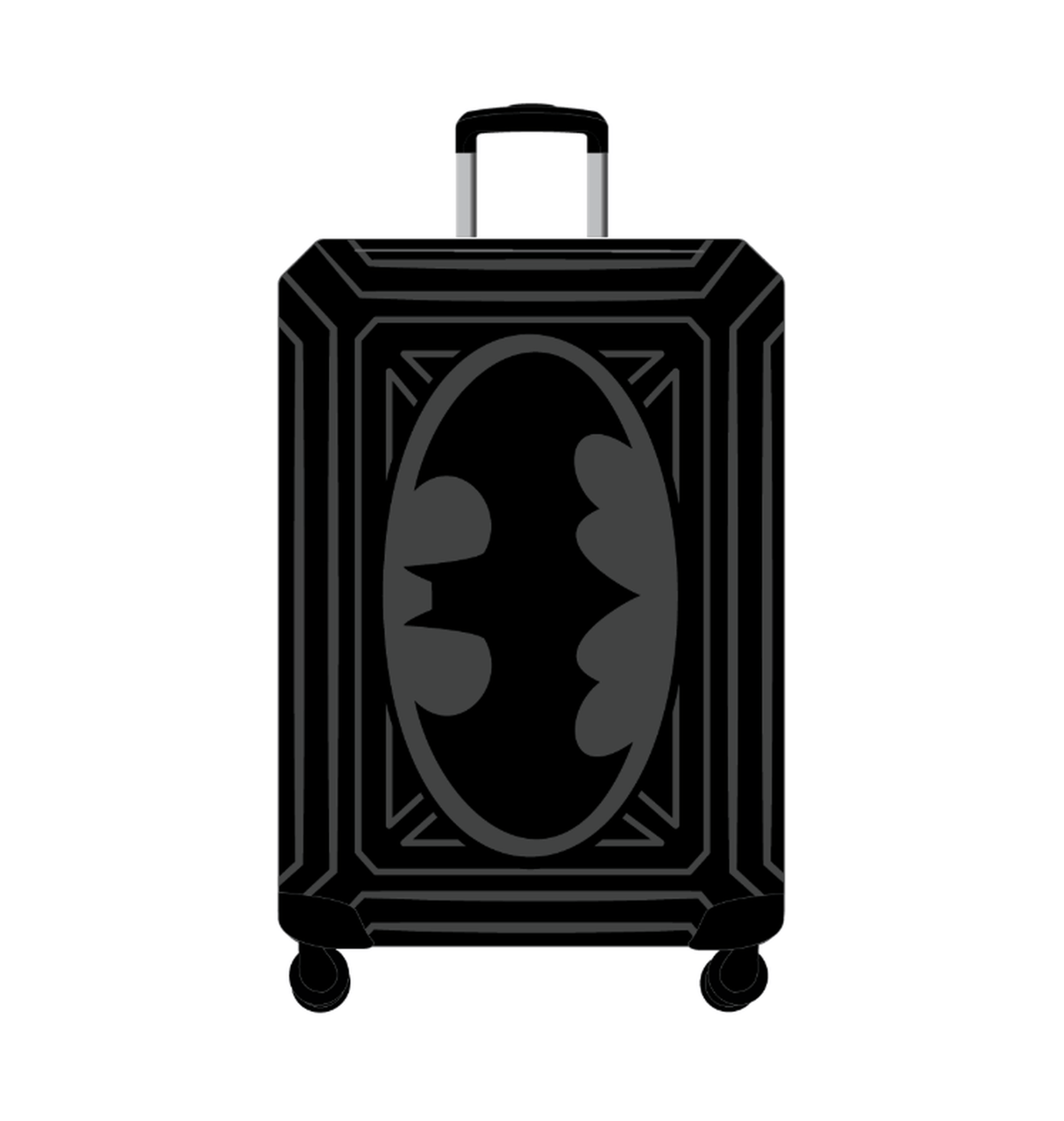 Valise rigide Batman noire en ABS